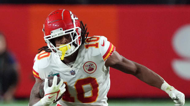 Kansas City Chiefs running back Isiah Pacheco